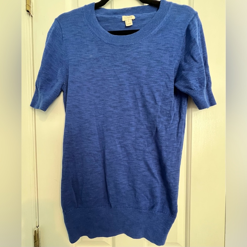 JCrew Blue Shortsleeved Sweater
